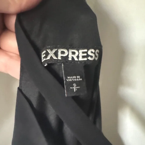 Express Black and White Diagonal Stripe Maxi Dress - Picture 3 of 3